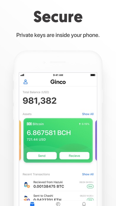 Ginco - Cryptocurrency Wallet screenshot 4