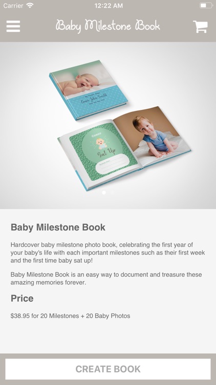 Baby Milestone Book