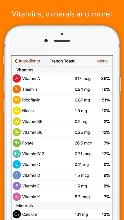 Nutrients - Nutrition Facts screenshot-4