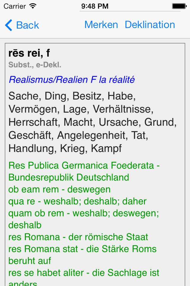 NavigiumSchulwörterbuch Latein screenshot 3