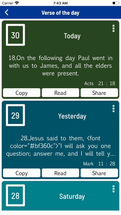 Daily Reading - Holy Bible screenshot-9