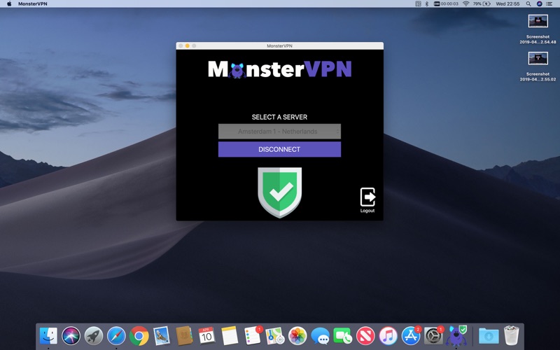 MonsterVPN - No Logs VPN screenshot 2