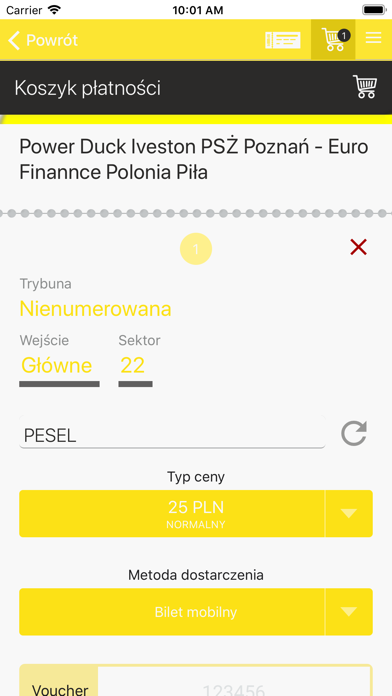 Bilety PSŻ Poznań screenshot 4