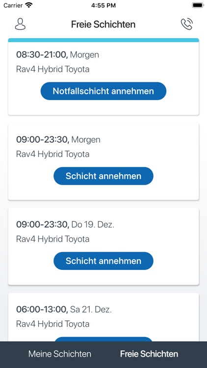 Airport Taxi Zürich Dienstplan screenshot-3