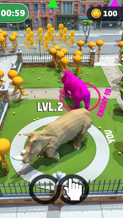 Rhino Rampage: City Simulator