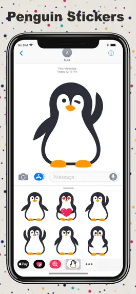 Game screenshot Cute Penguin Stickers.! apk