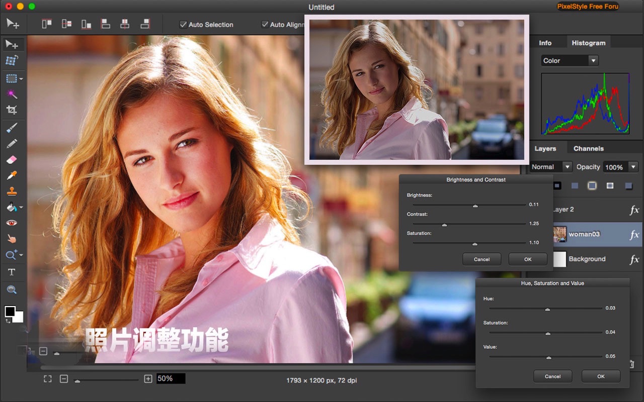 PixelStyle Photo Editor 3.8.1 Mac 破解版 图像处理，滤镜特效