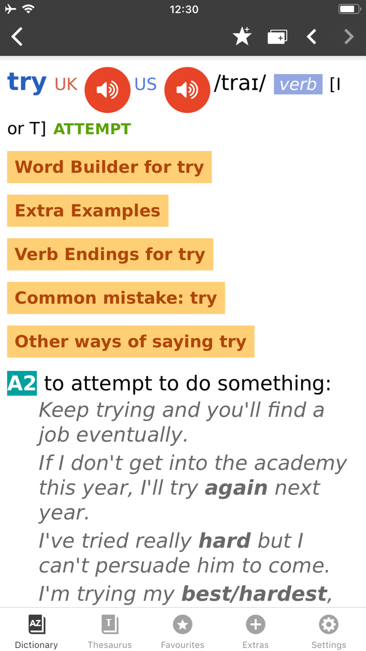 Cambridge English Dictionary Modded screenshot 2 - iOS app interface