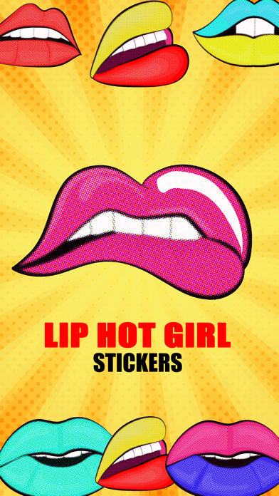 How to cancel & delete Hot Girl Lips Sticker from iphone & ipad 1