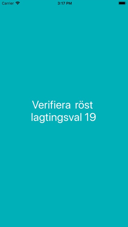 Verifiera röst lagtingsval 19