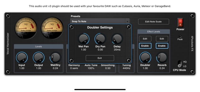 Vocal Harmonizer AUv3 Plugin(圖4)-速報App