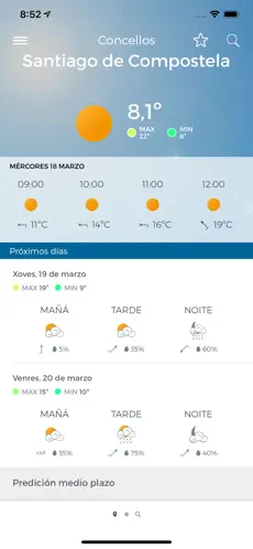 Screenshot 2 MeteoGalicia iphone