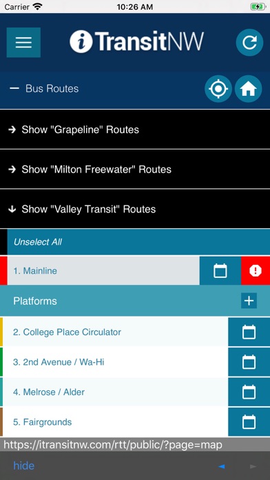 Walla Walla Valley Transit screenshot 3