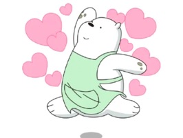 ● Very funny sticker pack of Ice Bear Three