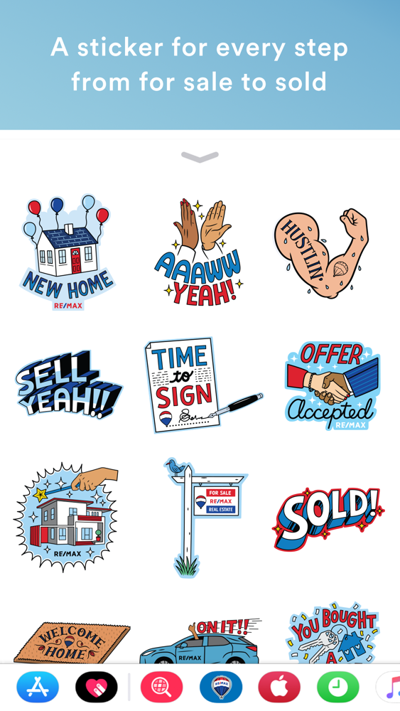 RE MAX Stickers App for iPhone - Free Download RE MAX 