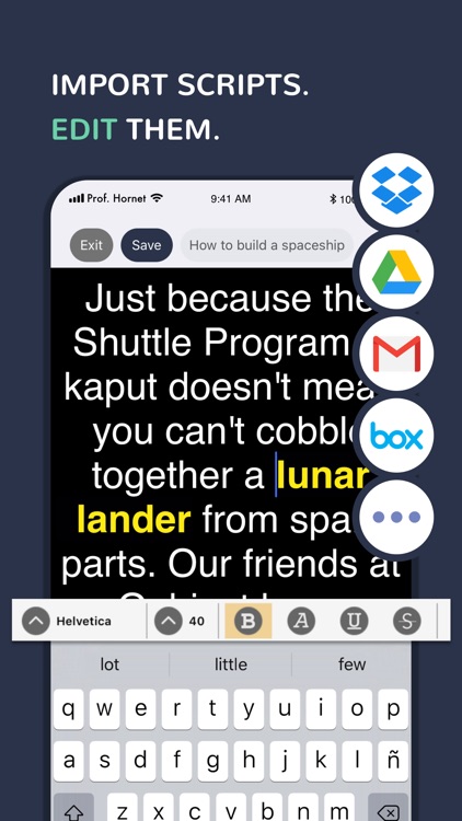 Prof. Hornet Teleprompter Pro screenshot-3