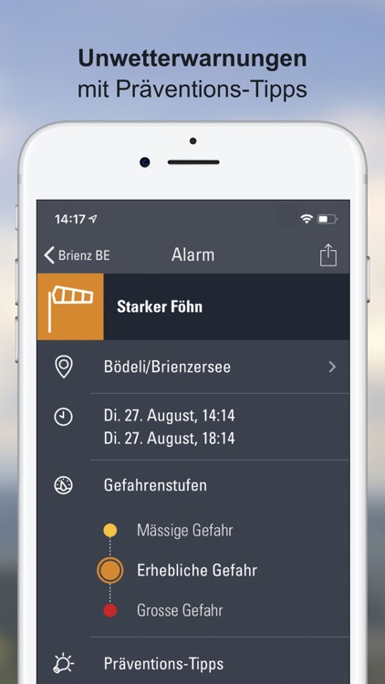 Wetter-Alarm: Prognose Schweiz screenshot-3