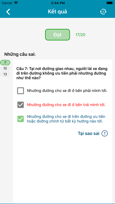 150 câu hỏi GLPX hạng A1 screenshot 2