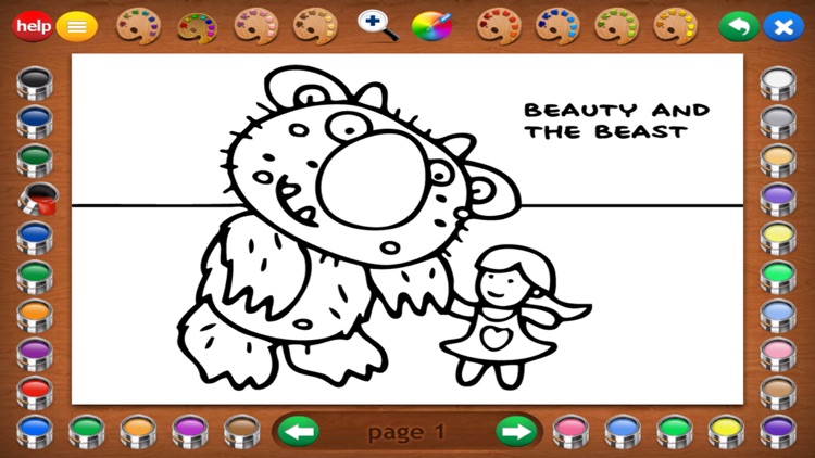 Fairy Tales Coloring Book screenshot-3