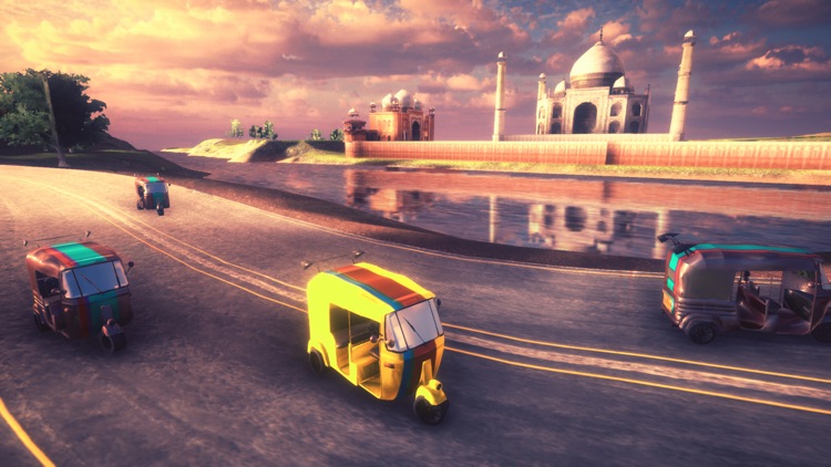 Rickshaw Tuk Tuk Car Racing 3D