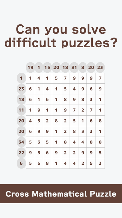 Cross Mathematical Puzzle screenshot 3
