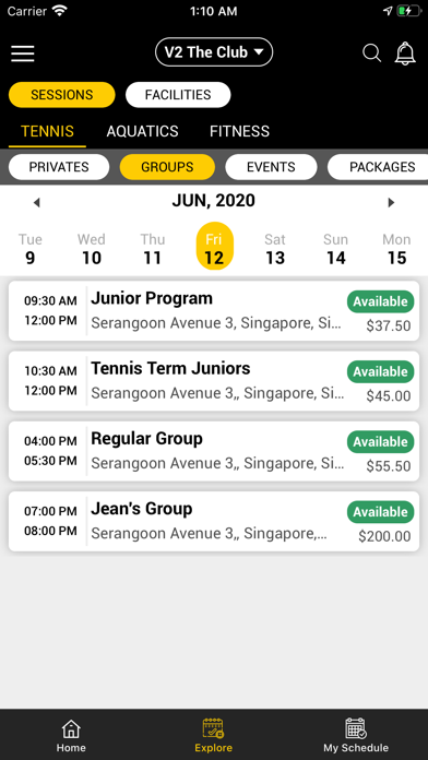 JogaApp: Schedule Management screenshot 2