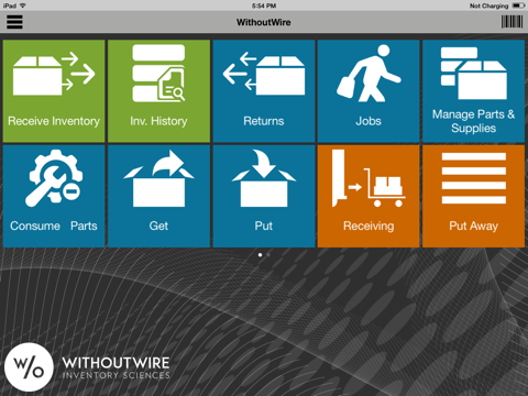 Screenshot of WithoutWire WMS