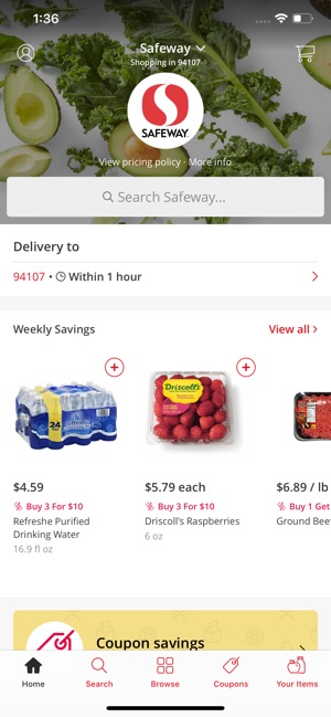 Safeway Rush Delivery