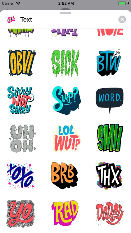 Cool Text Trending Sticker Emo