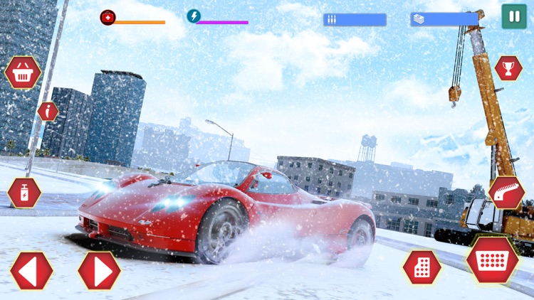 Gangster City Snow Crime Car screenshot-0