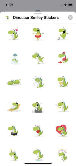 Game screenshot Dinosaur Smiley Stickers mod apk