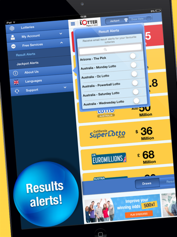 theLotter – Play Lotto on iPad - náhled