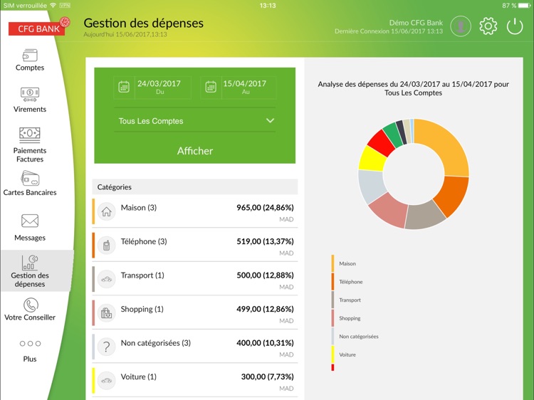 CFG Bank - Version iPad