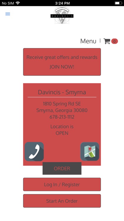 DaVinci's Pizza Online