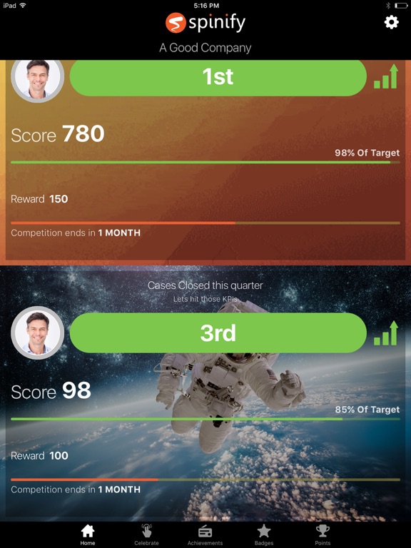 Spinify - Lively Leaderboards