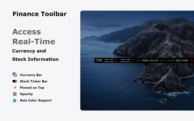 Finance Toolbar - Stock Ticker