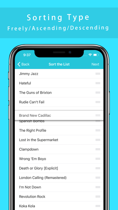 App to sort the list - Relist screenshot 2