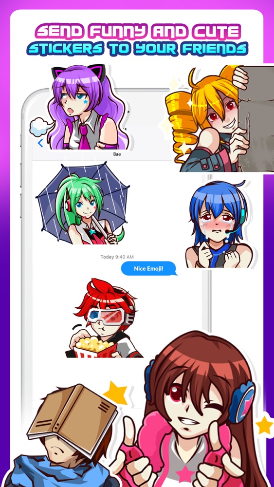 Tokyo Anime  Emojis Sticker  App  for iPhone Free Download 