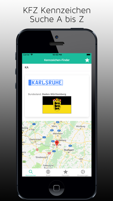 Kennzeichen-Finder mit Karte screenshot 2