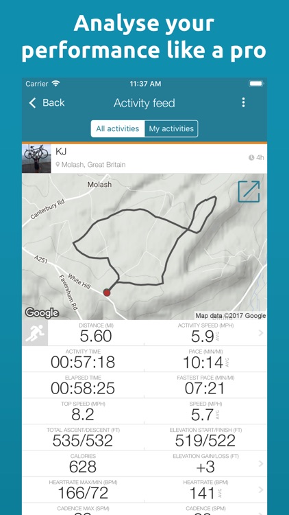 Map My Tracks: cycling pro