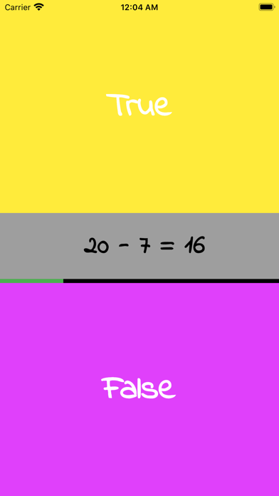 Math True/False Quiz screenshot 2