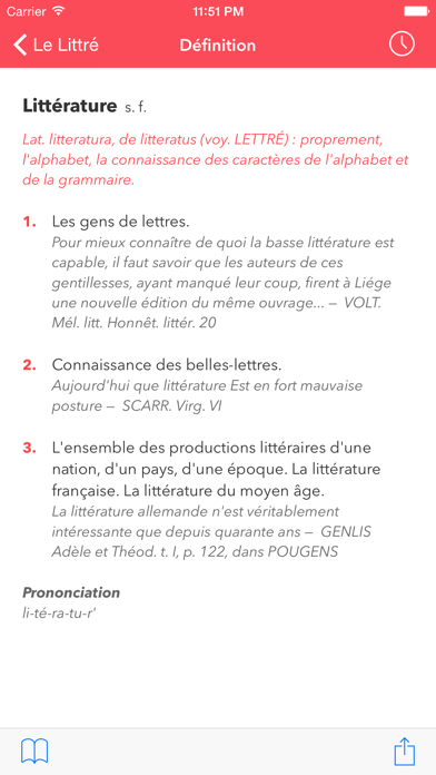 Screenshot #2 pour Dictionnaire Le Littré