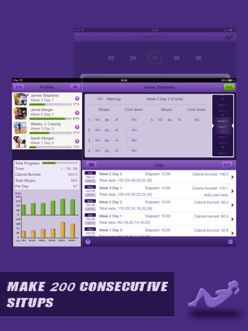 Situps Coach Pro for iPad - náhled