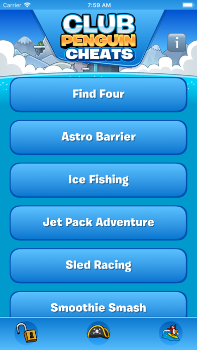 Mobile - Club Penguin App / My Penguin - Ice Fishing Background