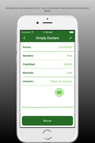 Simply Declare Travel App screenshot 2