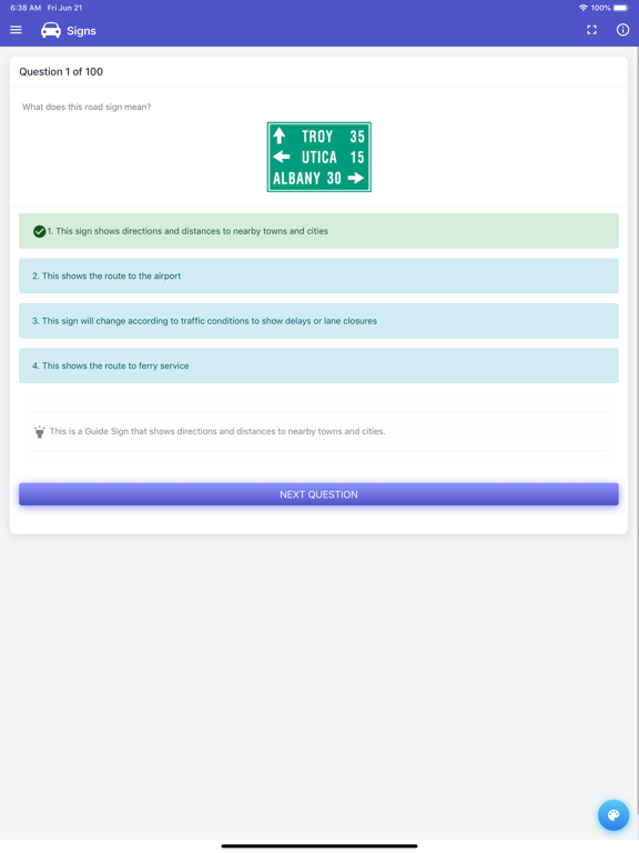 Wisconsin DMV Permit Test screenshot 2