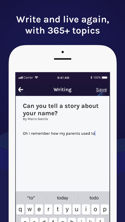 Yester: Write your life story