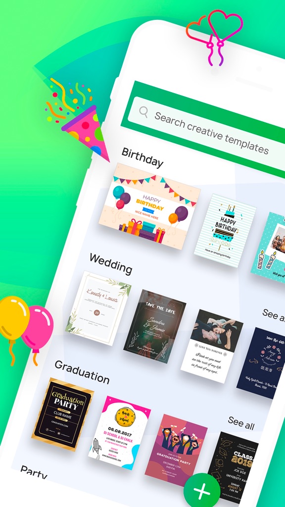 【图】Invitation Maker–设计卡片，邀请函，明信片等(截图1)