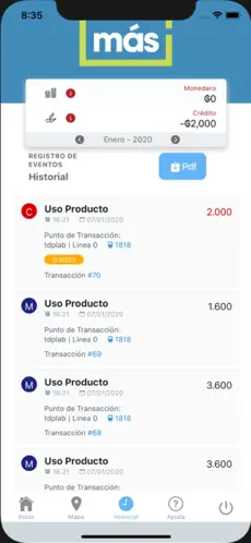 Screenshot 2 Mas Tarjeta Billetaje iphone