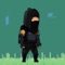 In the game, you control a ninja in black